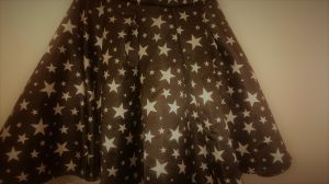 Adult Female Costumes to Hire - Black skirt - white stars